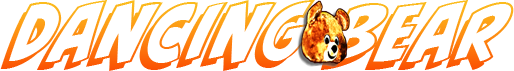 Cartoon bear face icon centered on an orange gradient banner